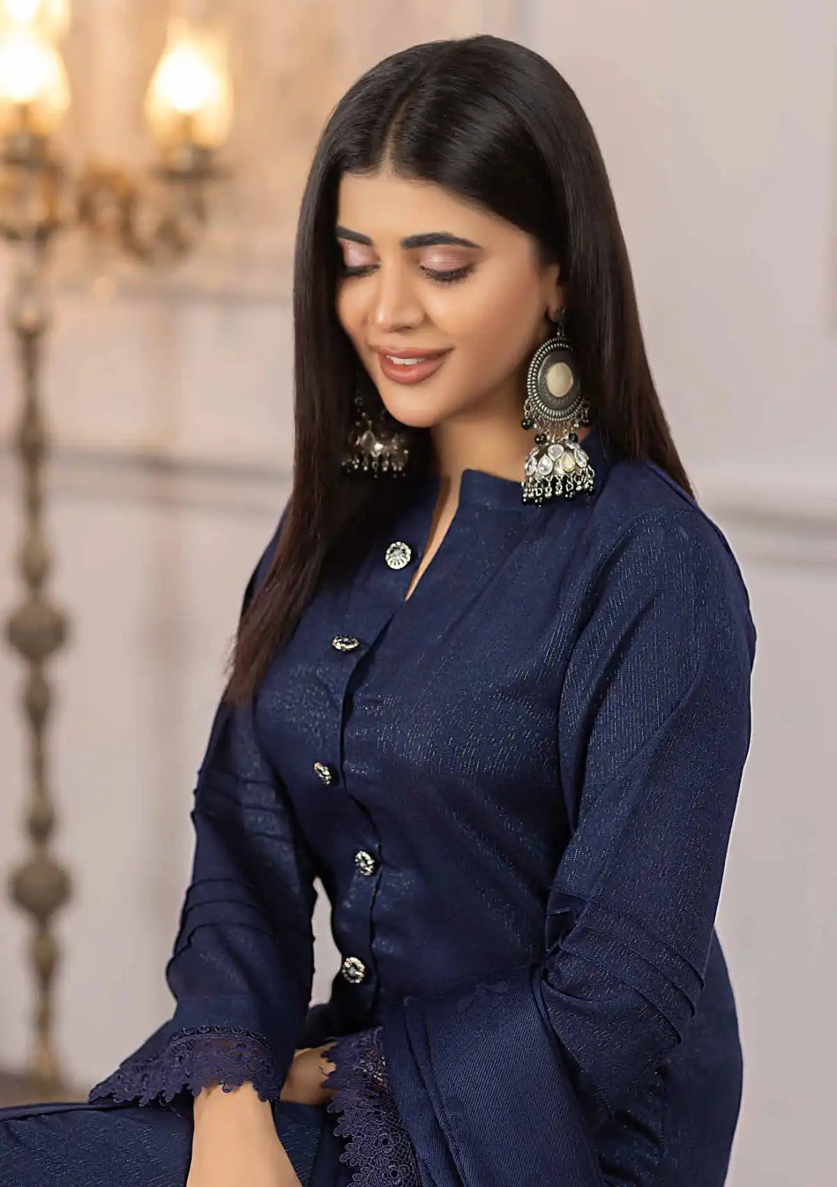 Naqsh By Riaz Arts Zari Peach'24 D-04