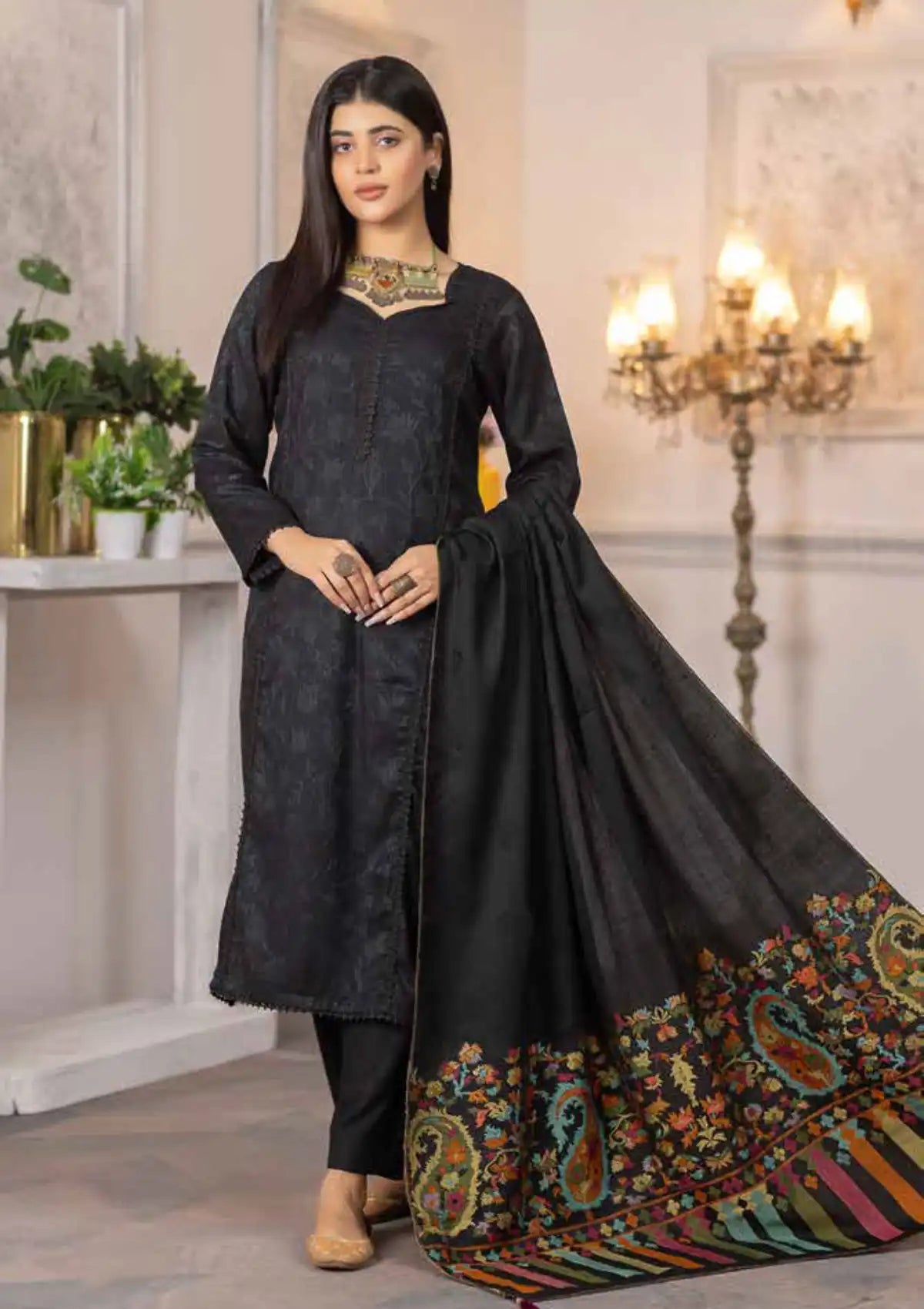 Naqsh By Riaz Arts Zari Peach'24 D-06
