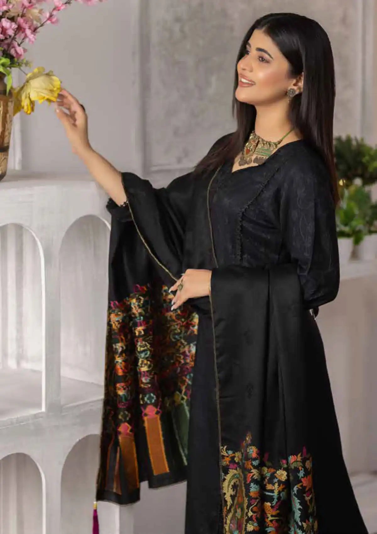 Naqsh By Riaz Arts Zari Peach'24 D-06