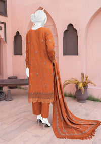 Nayab Emb Wool Shawl'24 D-05