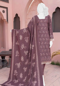 Nayab Emb Wool Shawl'24 D-08