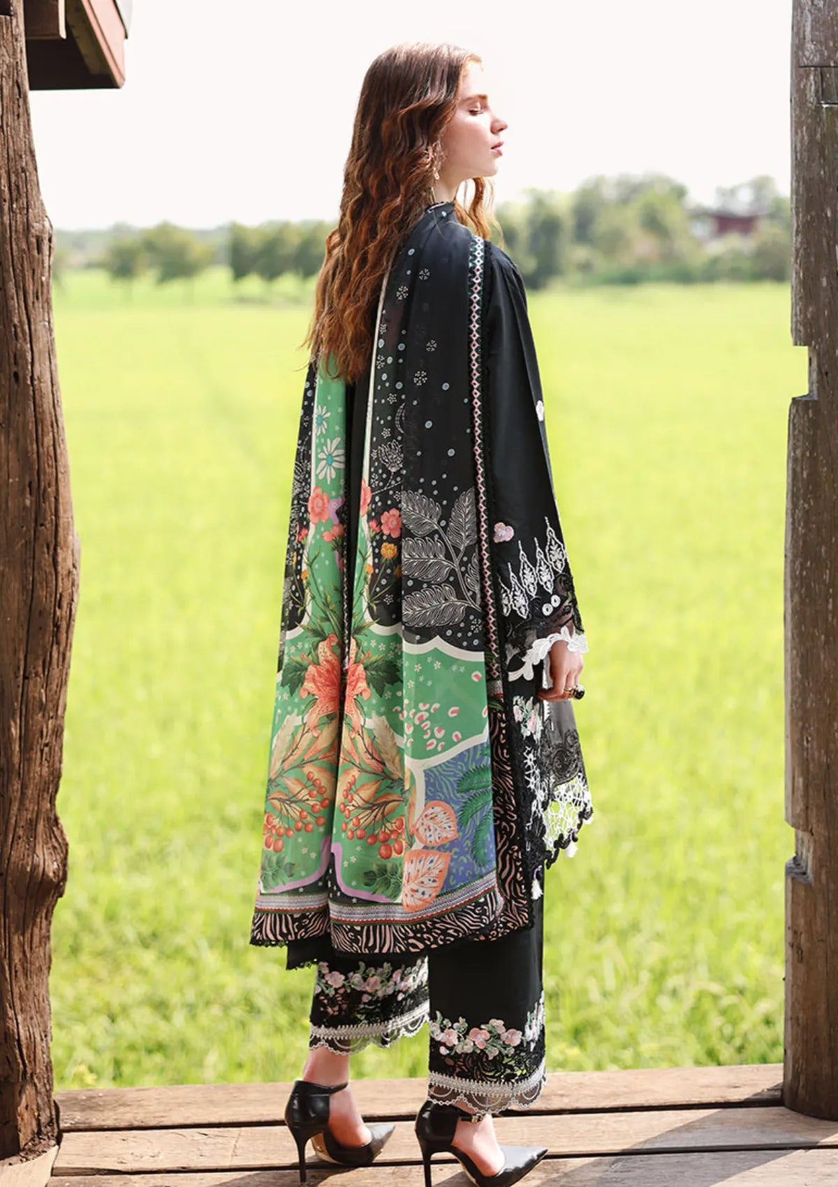 Hemline By Mushq Secret Garden Lawn'26 D-09 Nightshade Bloom
