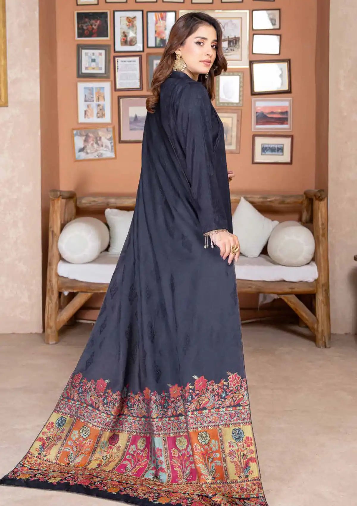 Nikhar By Riaz Arts Premium Peach'24 D-02