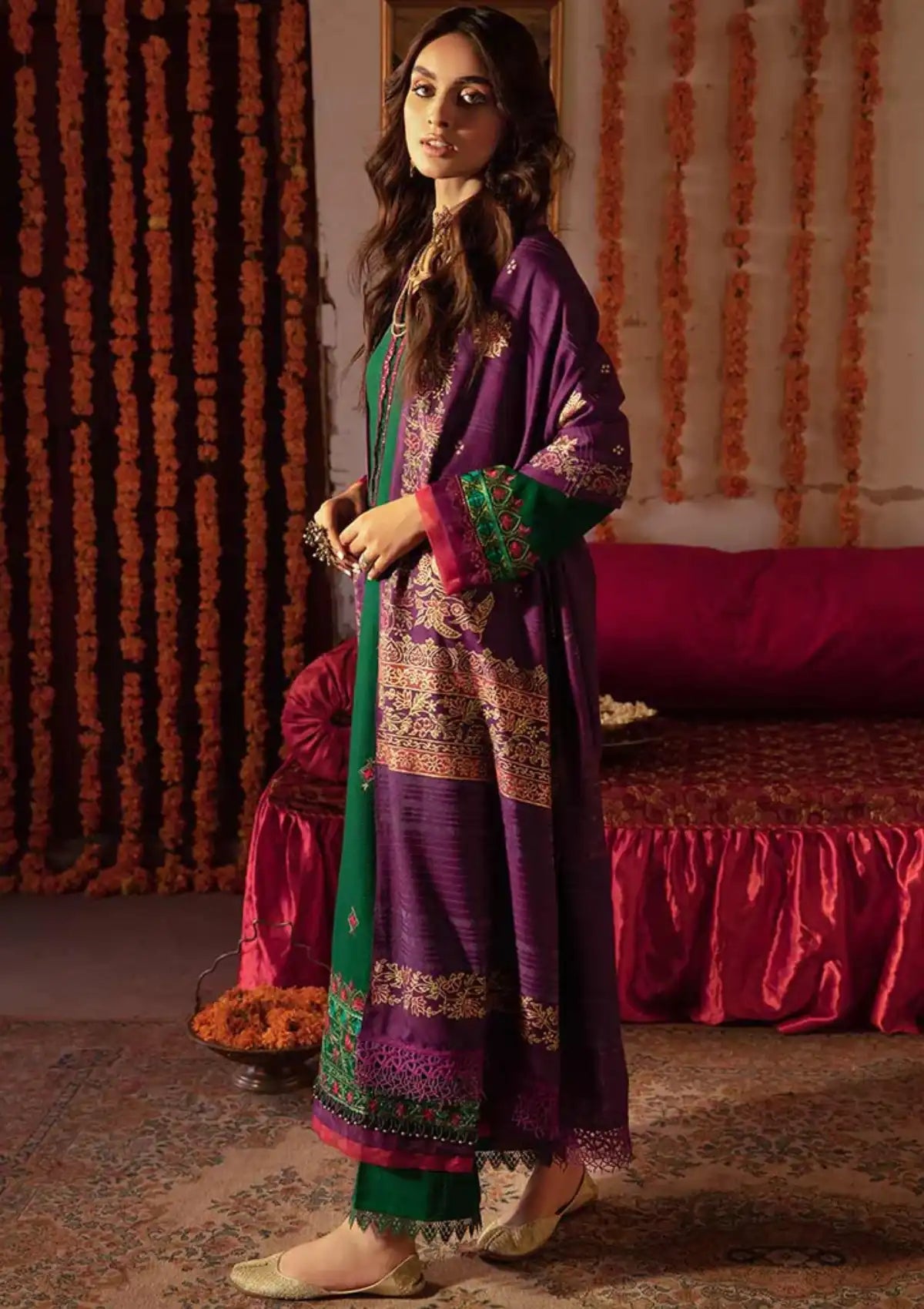 Rajbari Nissa Chikankari Khaddar'23 D-01 - Mohsin Saeed Fabrics