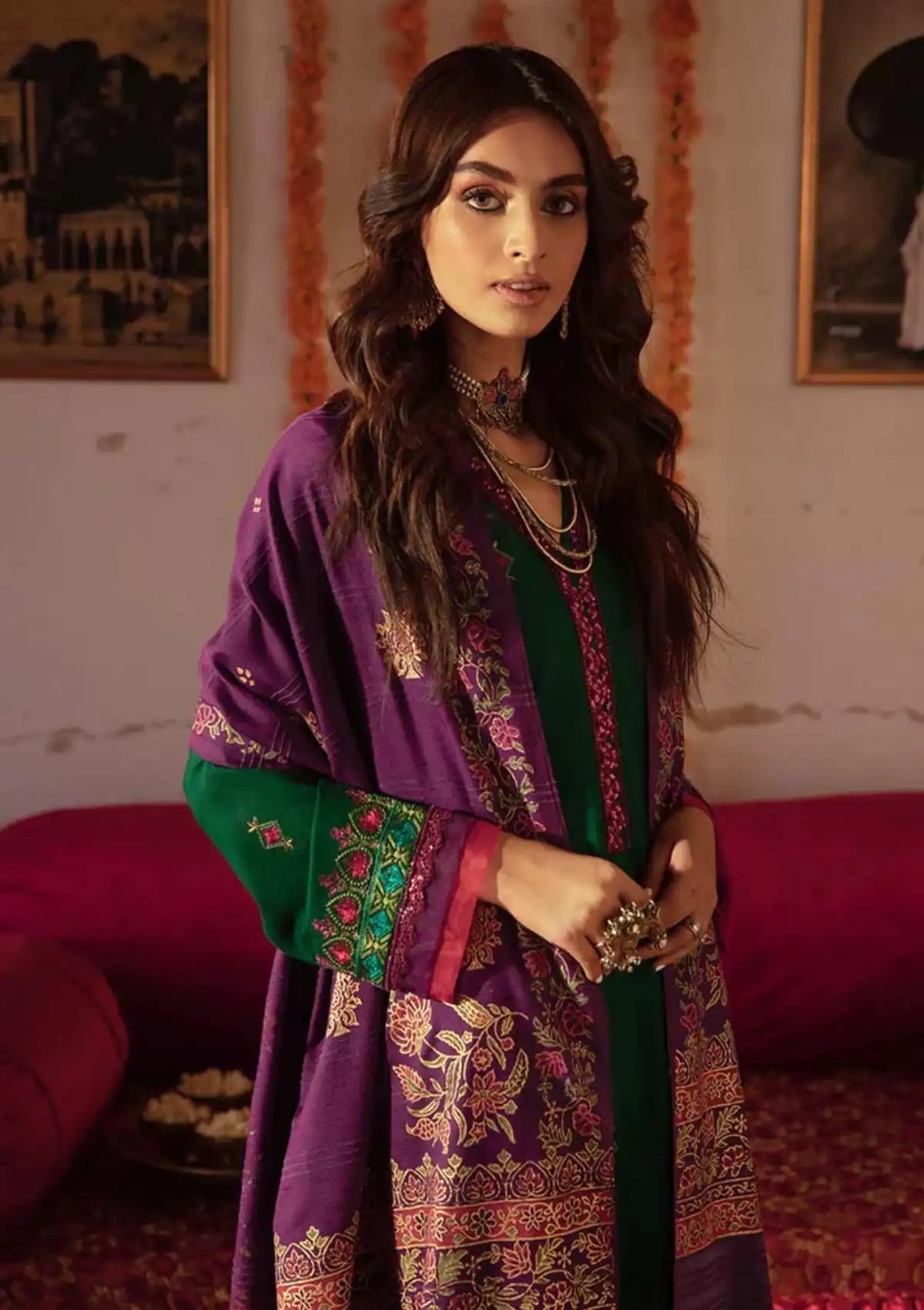 Rajbari Nissa Chikankari Khaddar'23 D-01 - Mohsin Saeed Fabrics