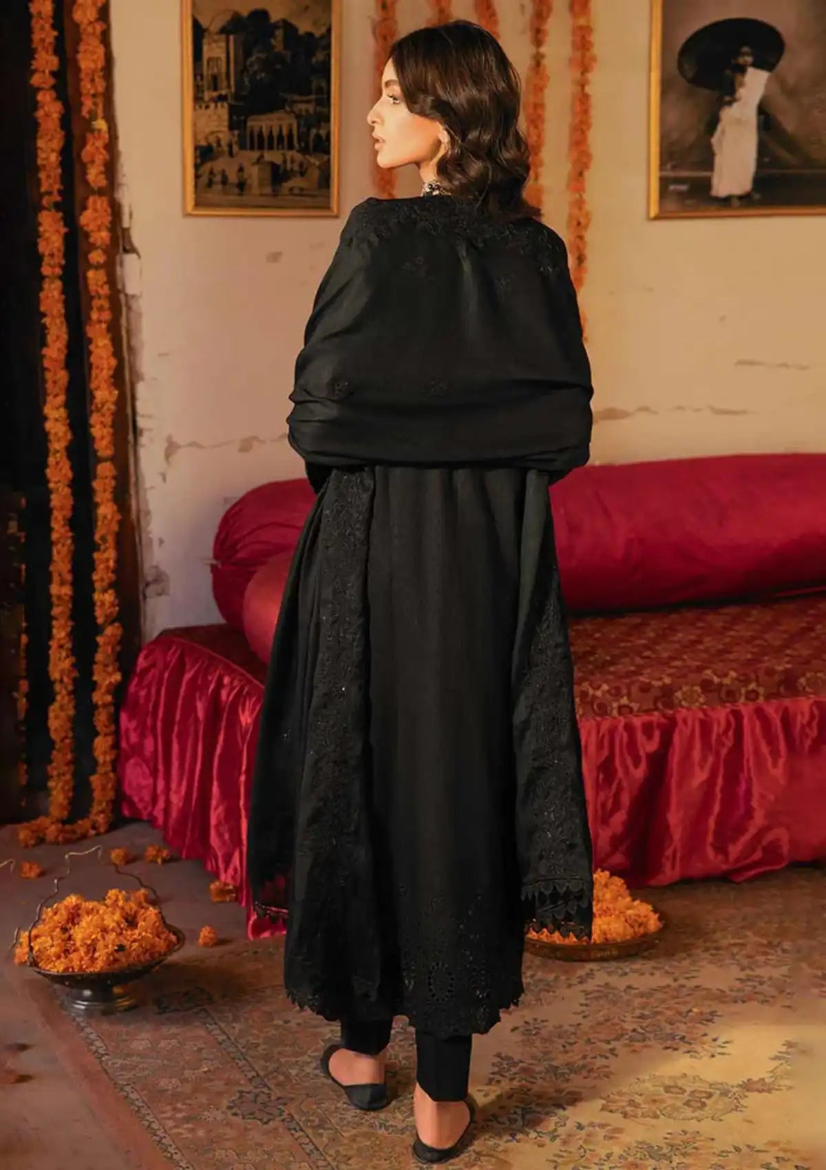 Rajbari Nissa Chikankari Khaddar'23 D-08 - Mohsin Saeed Fabrics