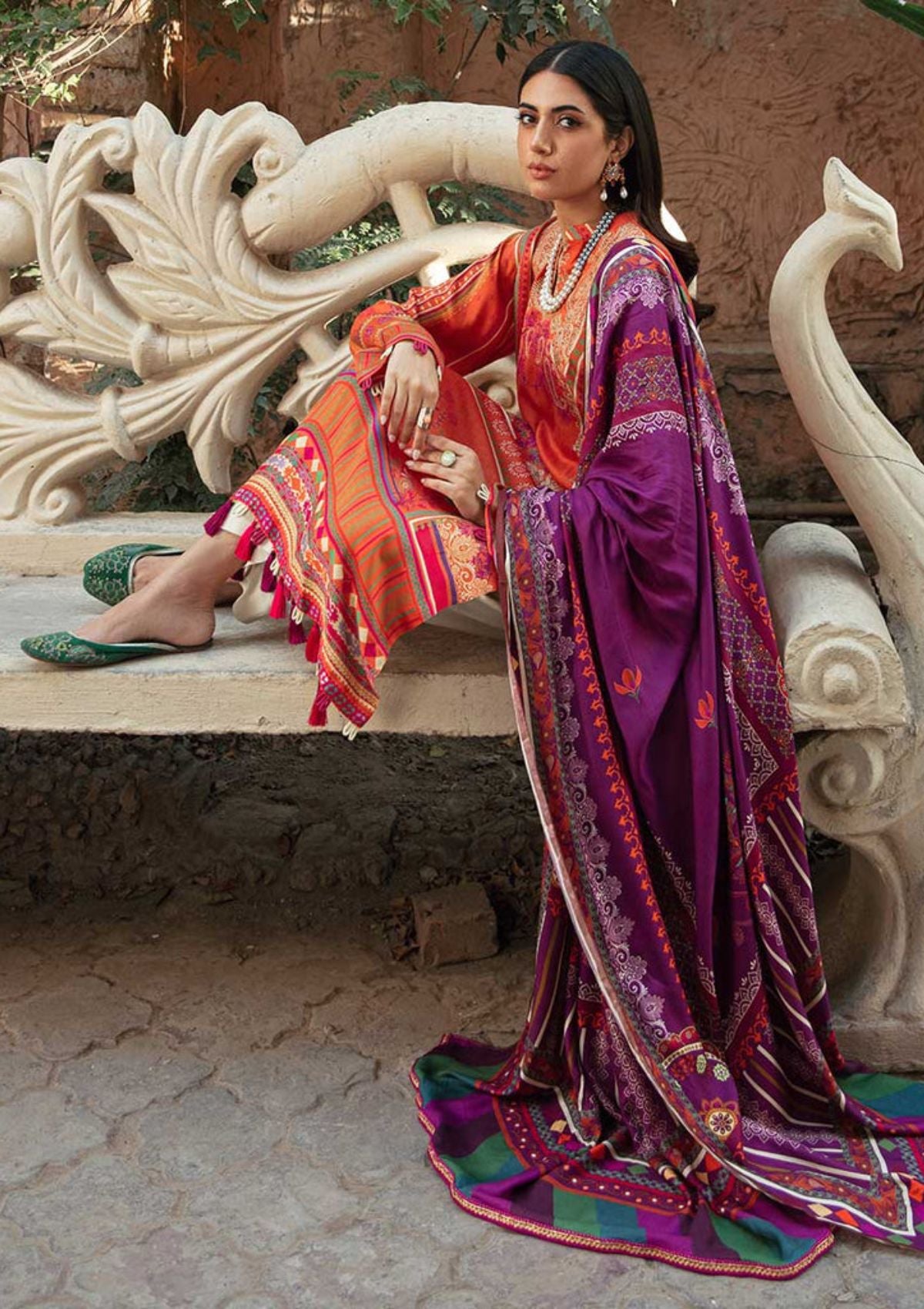 Nissa Winter By Rajbari'23 D-2A - Mohsin Saeed Fabrics