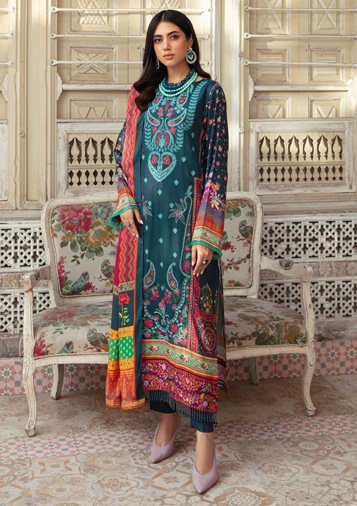 Nissa Winter By Rajbari'23 D-4B - Mohsin Saeed Fabrics