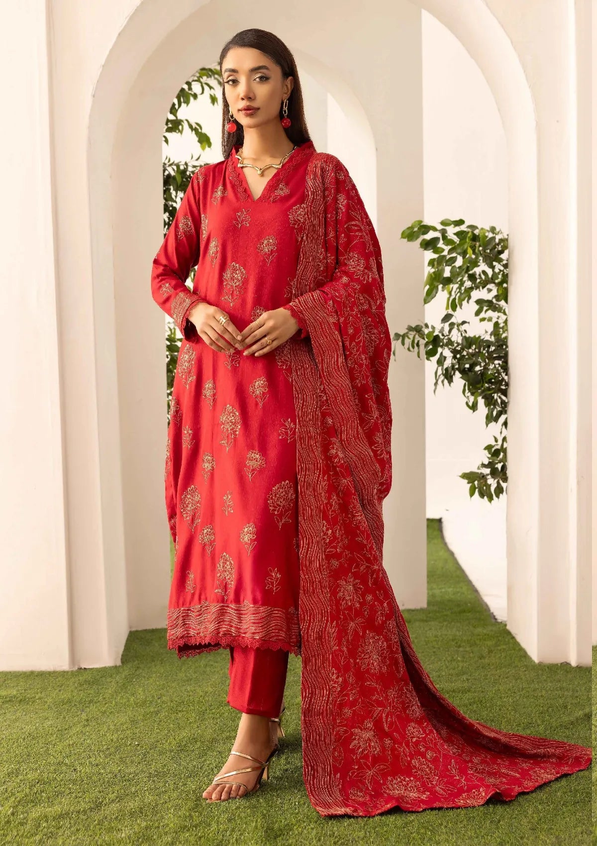 Noor-E-Chasham By Khoobsurat Peach Leather'25 NC-03