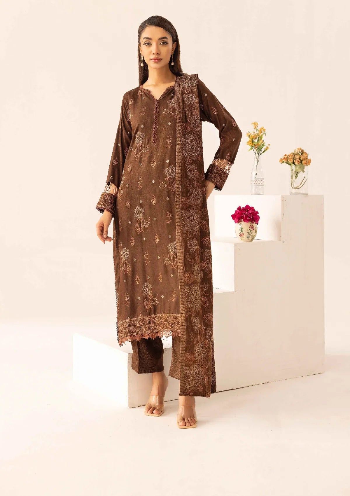 Noor-E-Chasham By Khoobsurat Peach Leather'25 NC-09