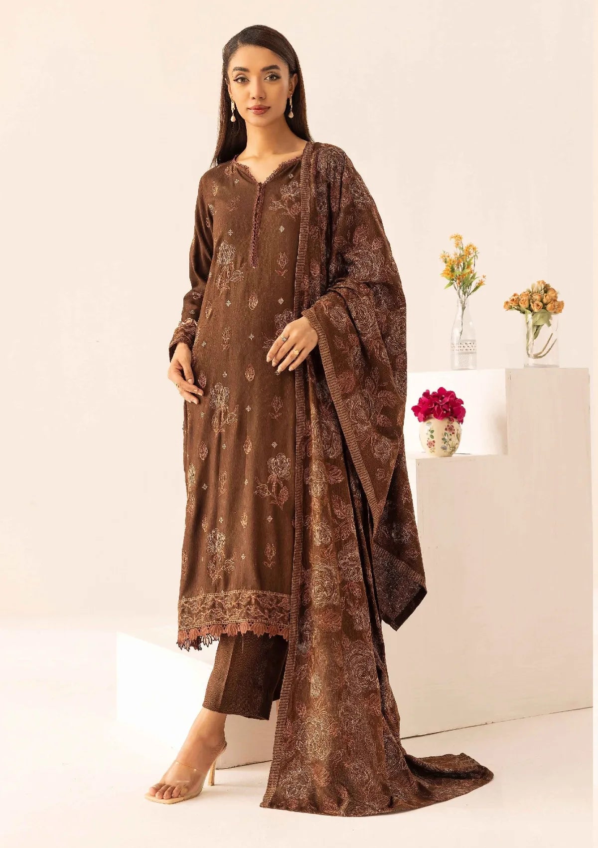 Noor-E-Chasham By Khoobsurat Peach Leather'25 NC-09