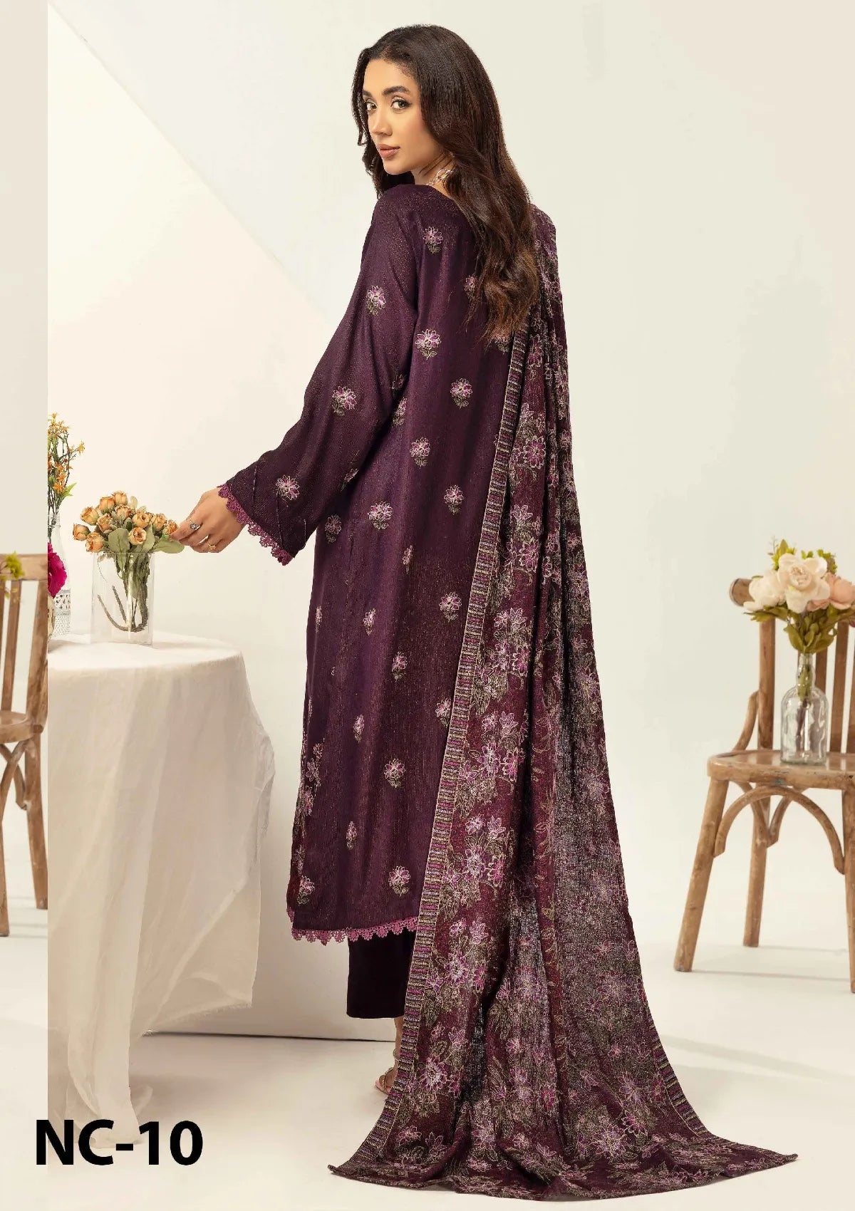 Noor-E-Chasham By Khoobsurat Peach Leather'25 NC-10