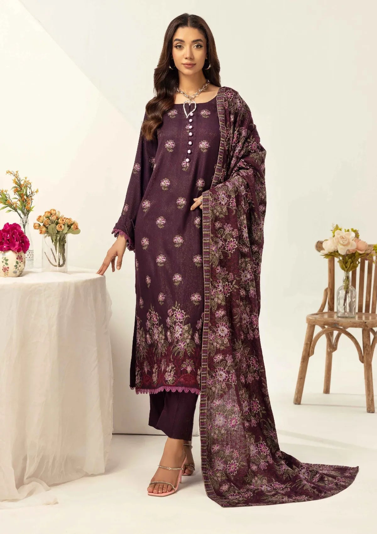 Noor-E-Chasham By Khoobsurat Peach Leather'25 NC-10