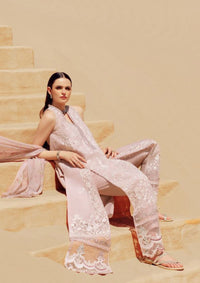 Noor Eid Handwork Laserkari Lawn by Saadia Asad'24 D-07 - Mohsin Saeed Fabrics