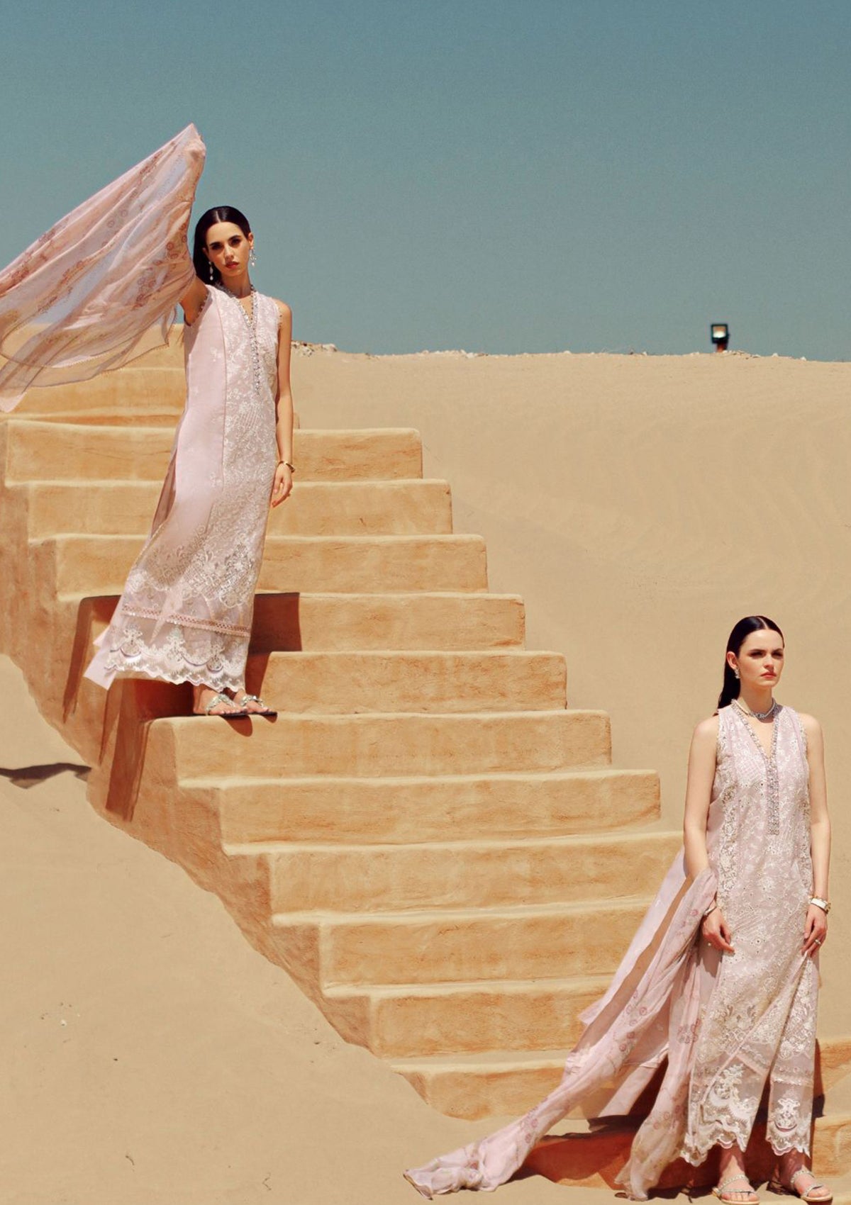 Noor Eid Handwork Laserkari Lawn by Saadia Asad'24 D-07 - Mohsin Saeed Fabrics