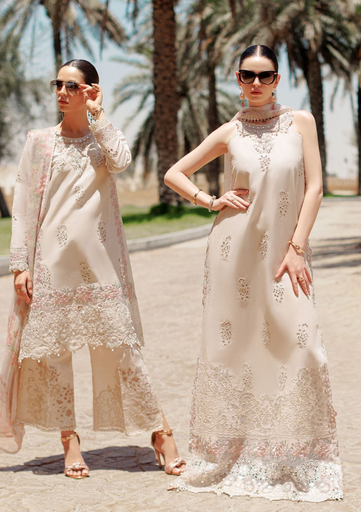 Noor Eid Handwork Laserkari Lawn by Saadia Asad'24 D-02 - Mohsin Saeed Fabrics