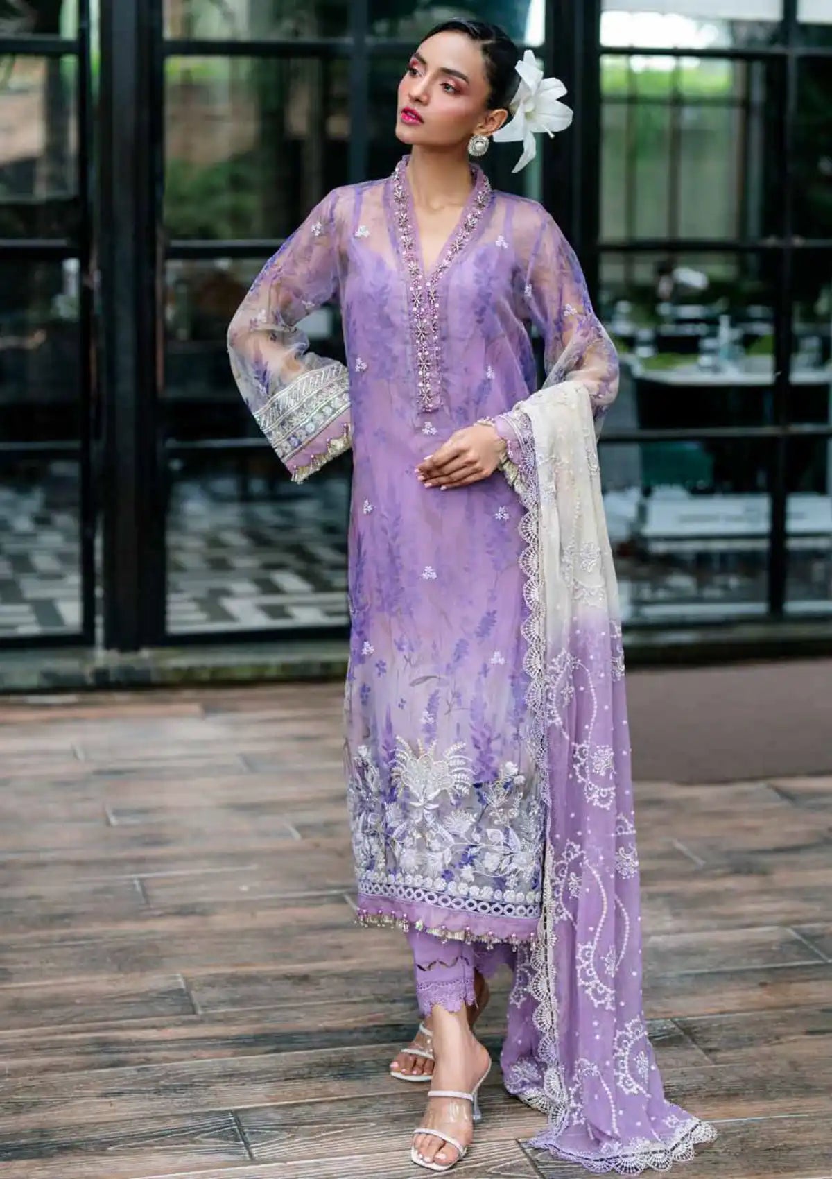 Nureh Ballerina Emb & Embellished Chiffon'25 NU2-149