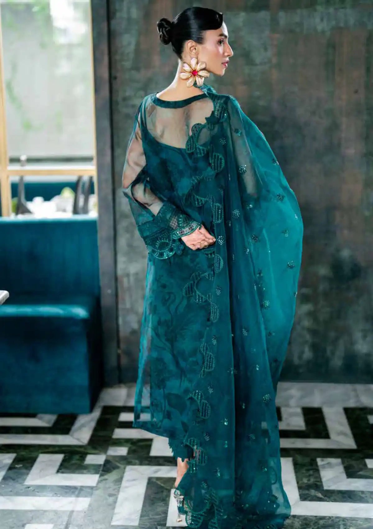 Nureh Ballerina Emb & Embellished Chiffon'25 NU2-152