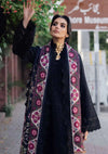 Elegent dress NE-117 from Nureh Bazar Chikankari Khaddar'24 collection. 