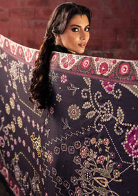 Embellished & Mukesh Work On Woolen Shawl from Nureh Bazar Chikankari Khaddar'24 collecton.