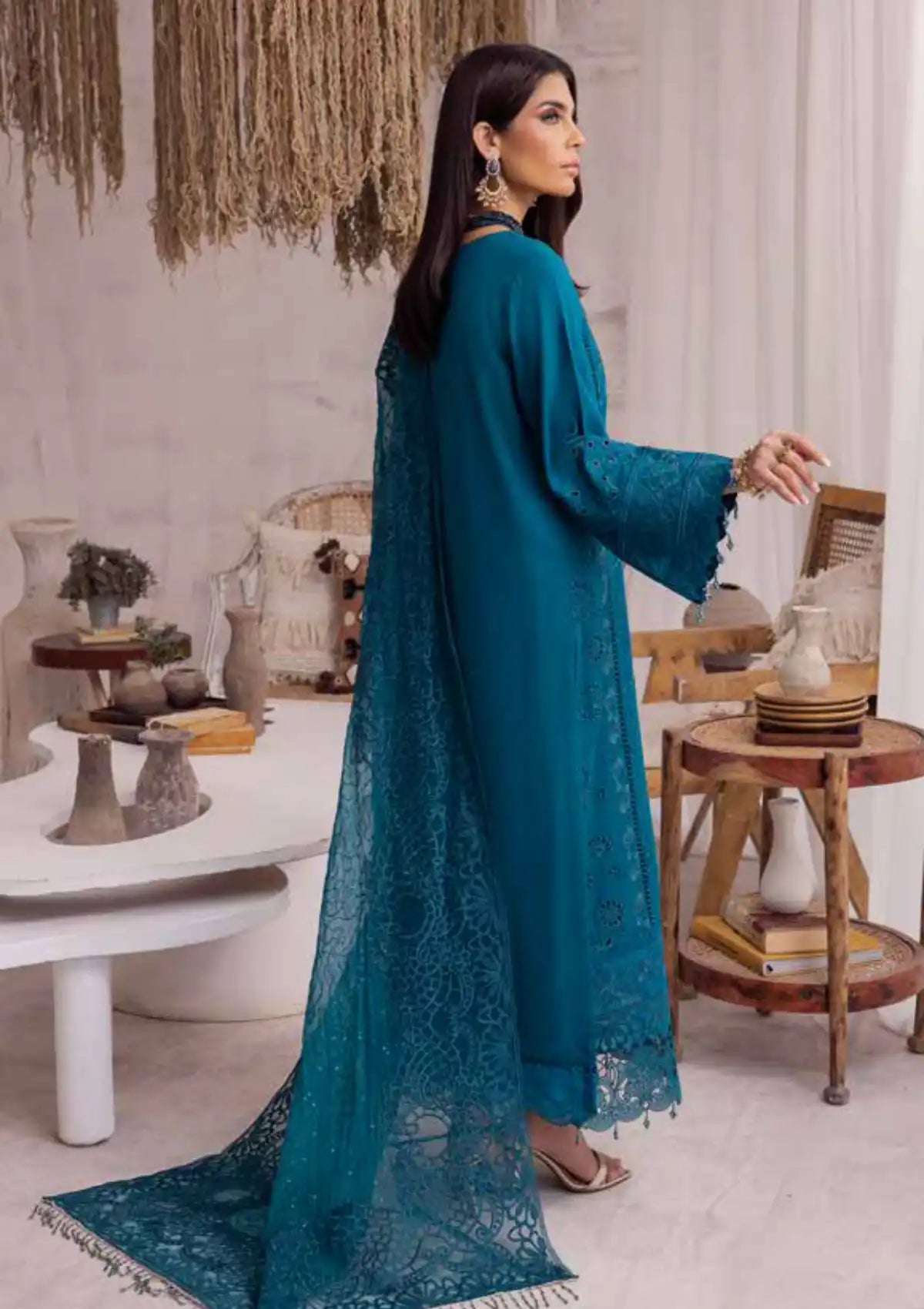 Nureh Emb Embellished Karandi'23 NE-42 - Mohsin Saeed Fabrics