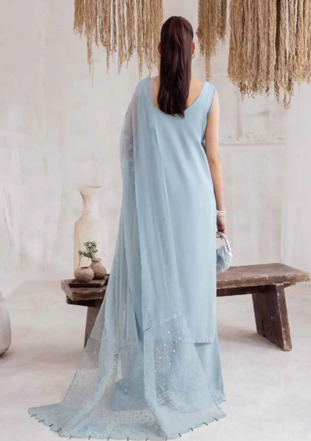 Nureh Emb Embellished Karandi'23 NE-44 - Mohsin Saeed Fabrics