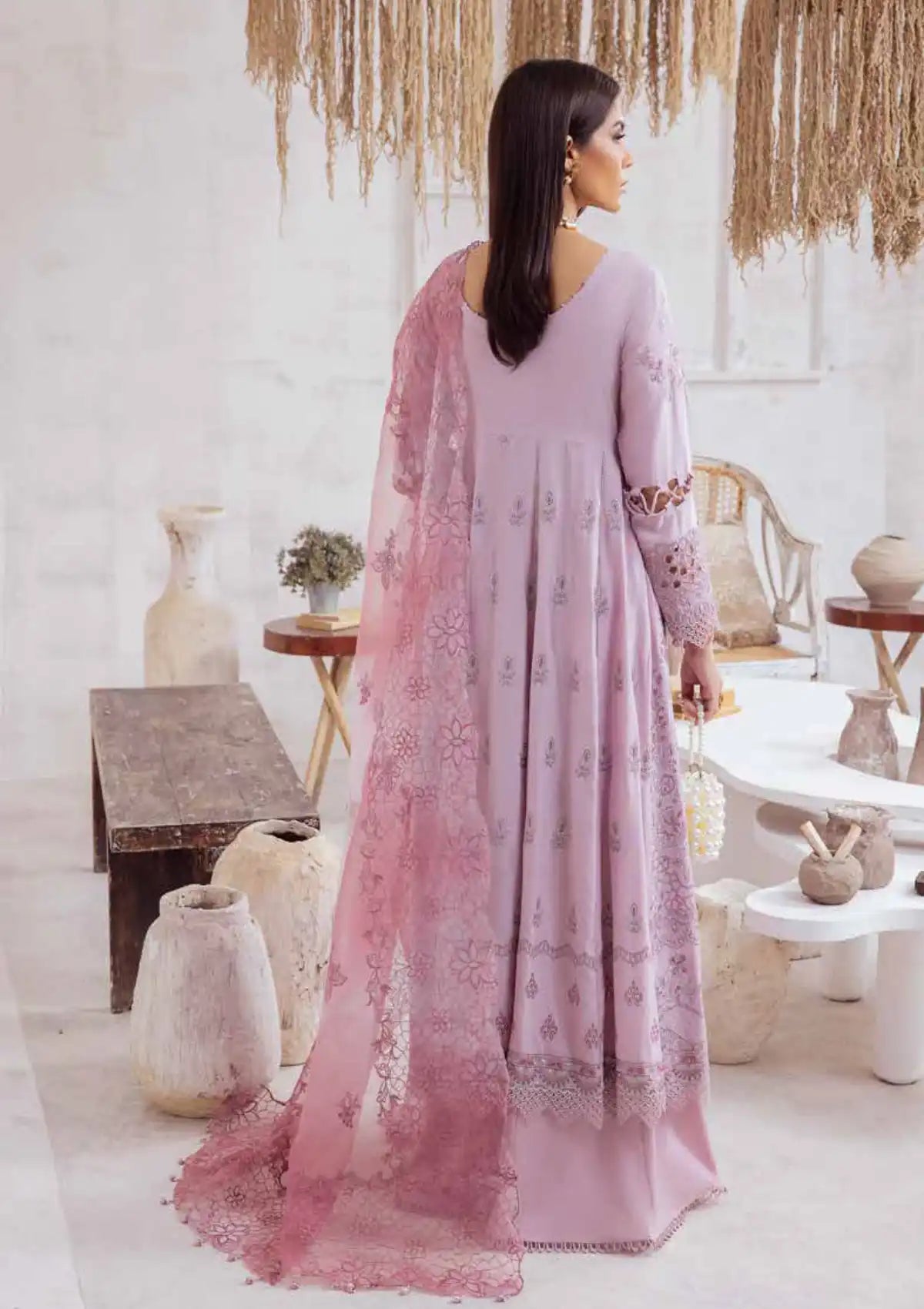 Nureh Emb Embellished Karandi'23 NE-39 - Mohsin Saeed Fabrics