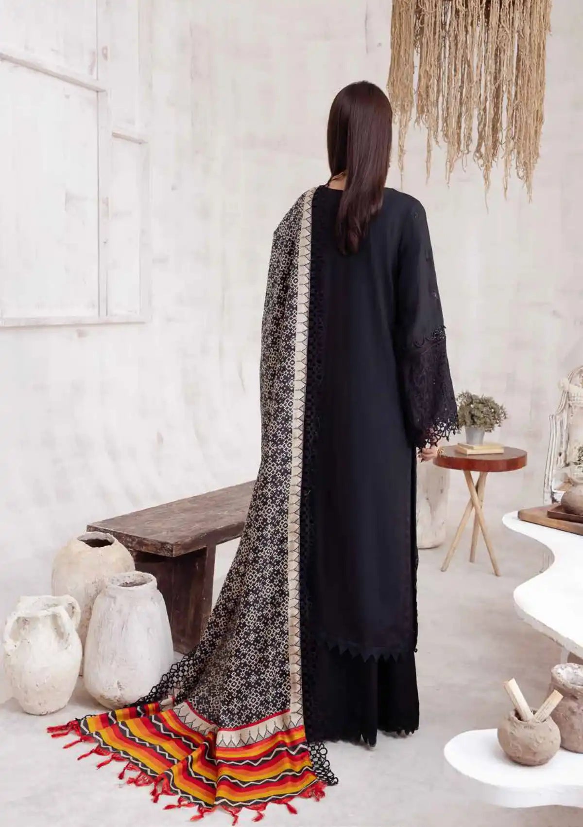 Nureh Emb Embellished Karandi'23 NE-46 - Mohsin Saeed Fabrics