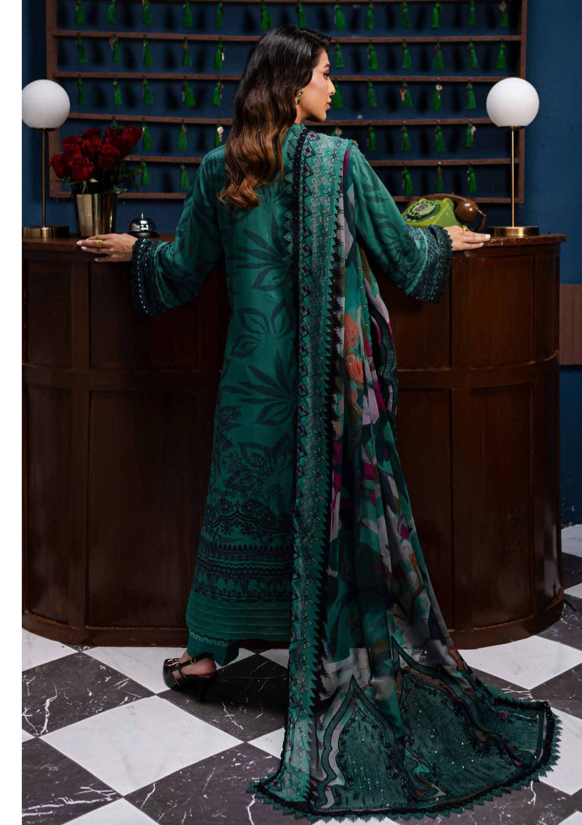 Nureh Gardenia Emb Printed'24 NSG -160