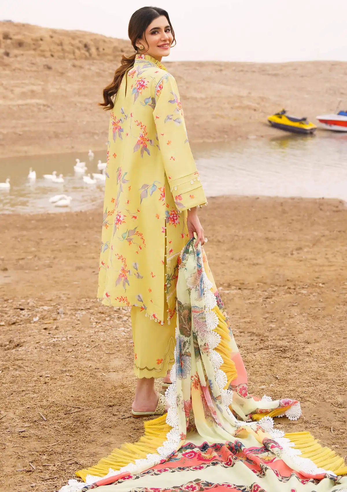 Asifa & Nabeel Meraki Summer'24 Vol-1 D-07 ORCHID - Mohsin Saeed Fabrics