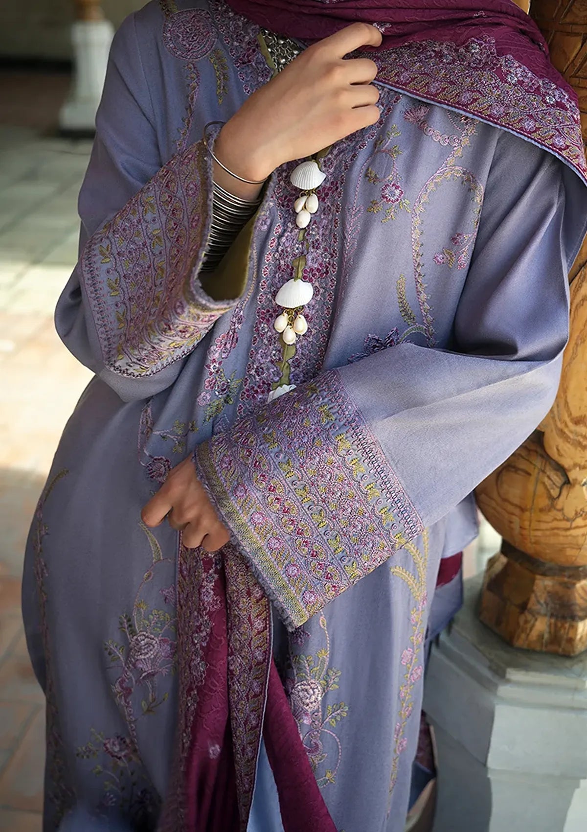 Mushq Hemline Bukhara Winter Edit'26 D-06 Old City Bloom