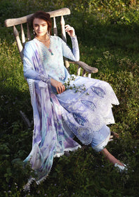 Mushq Solace Ombre Chikankari'26 D-03 Ombre Whisper