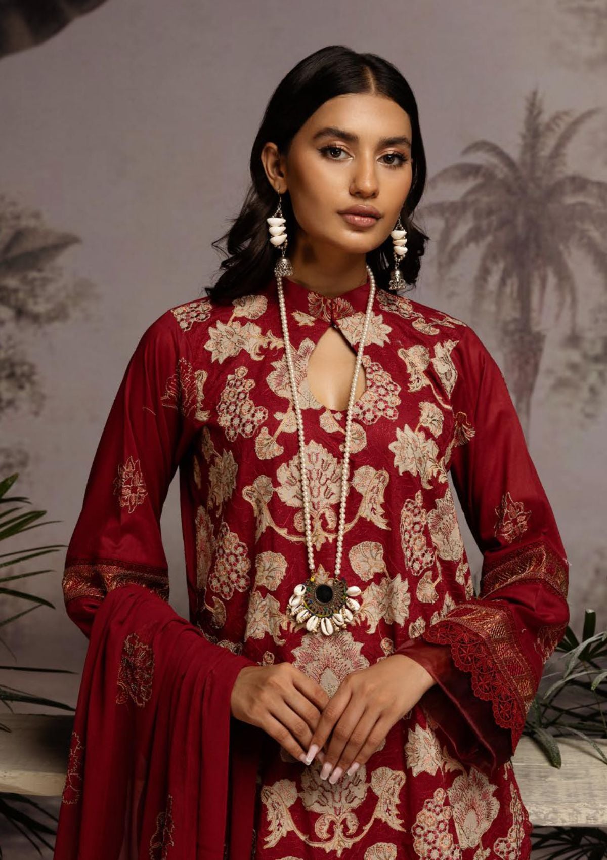 Omnia Signature Lawn By Khoobsurat'23 SL-207 - Mohsin Saeed Fabrics