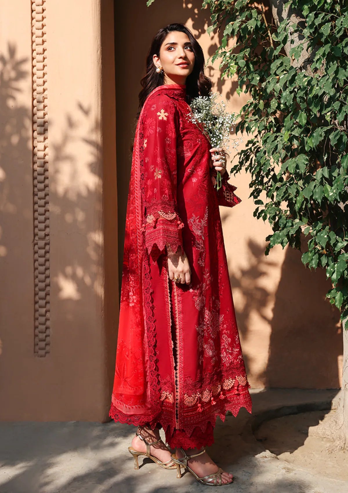 Roheenaz Summer Reverie Luxury Lawn'26 D-201 Opaline