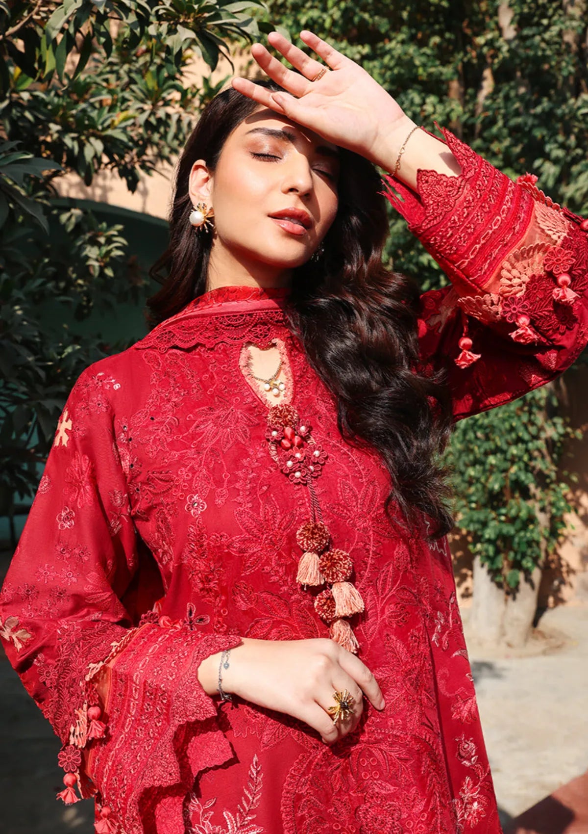 Roheenaz Summer Reverie Luxury Lawn'26 D-201 Opaline