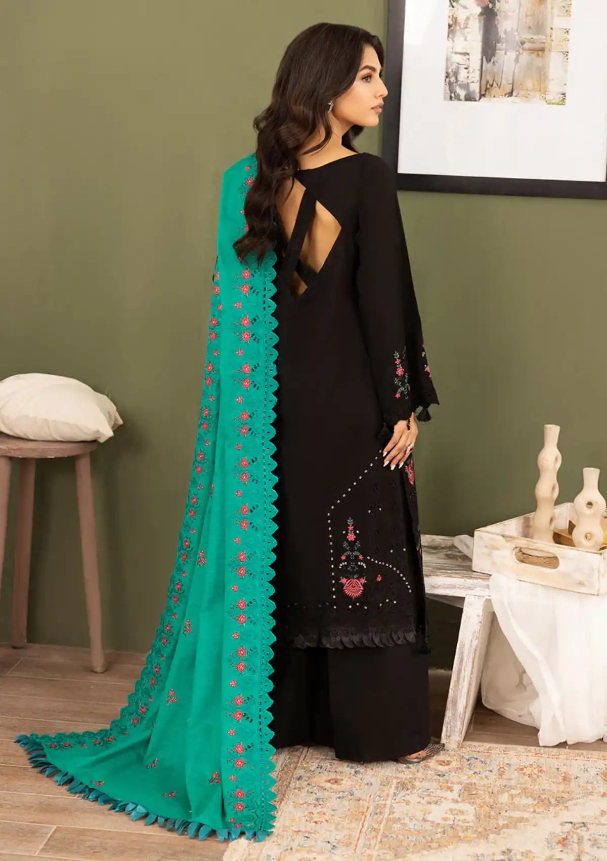 Raabi Orchid Luxury Emb Edit'23 RB-02 - Mohsin Saeed Fabrics