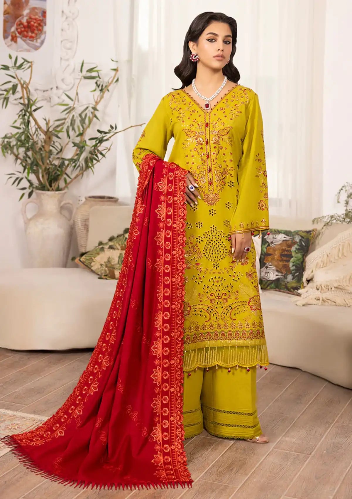 Raabi Orchid Luxury Emb Edit'23 RB-06 - Mohsin Saeed Fabrics