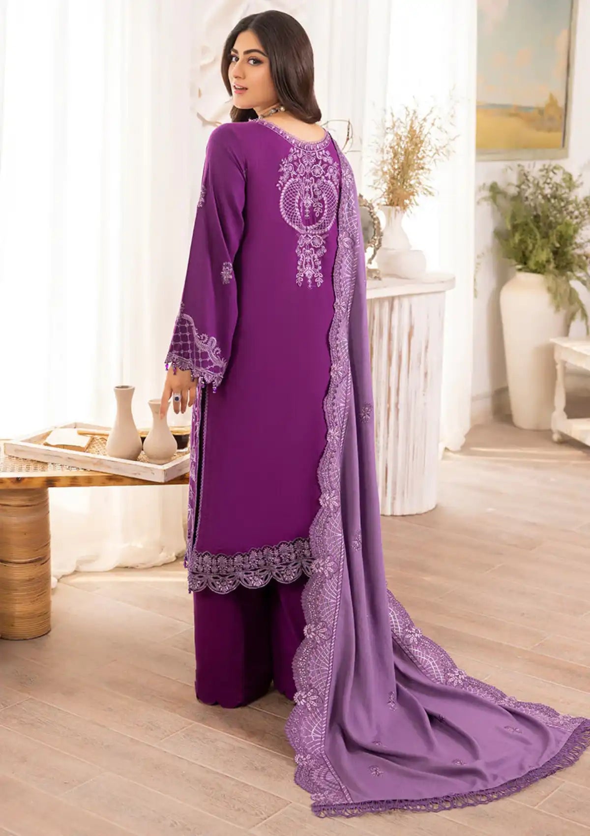 Raabi Orchid Luxury Emb Edit'23 RB-07 - Mohsin Saeed Fabrics