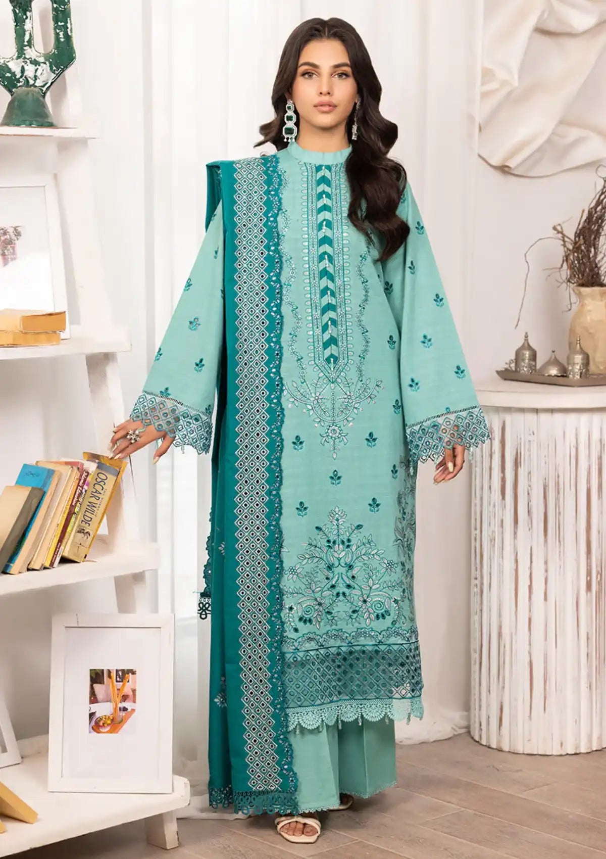 Raabi Orchid Luxury Emb Edit'23 RB-09 - Mohsin Saeed Fabrics
