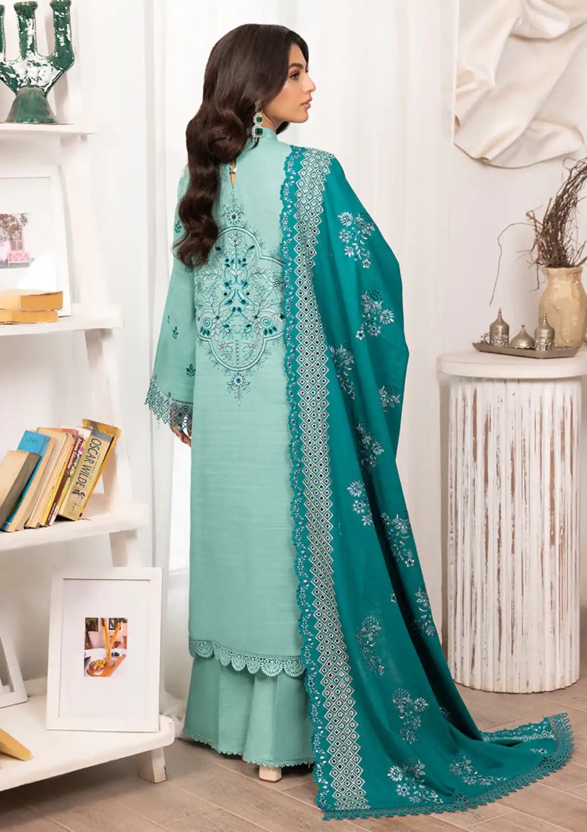 Raabi Orchid Luxury Emb Edit'23 RB-09 - Mohsin Saeed Fabrics