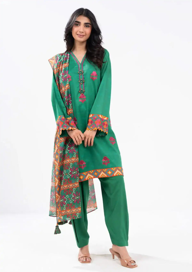 Al Karam Winter'24 Vol-01 3Pc PF-11.1-24-Green