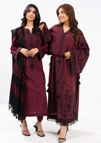 Al Karam Winter'24 Vol-01 3Pc FW-28-24-Maroon