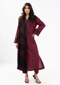 Al Karam Winter'24 Vol-01 3Pc FW-28-24-Maroon