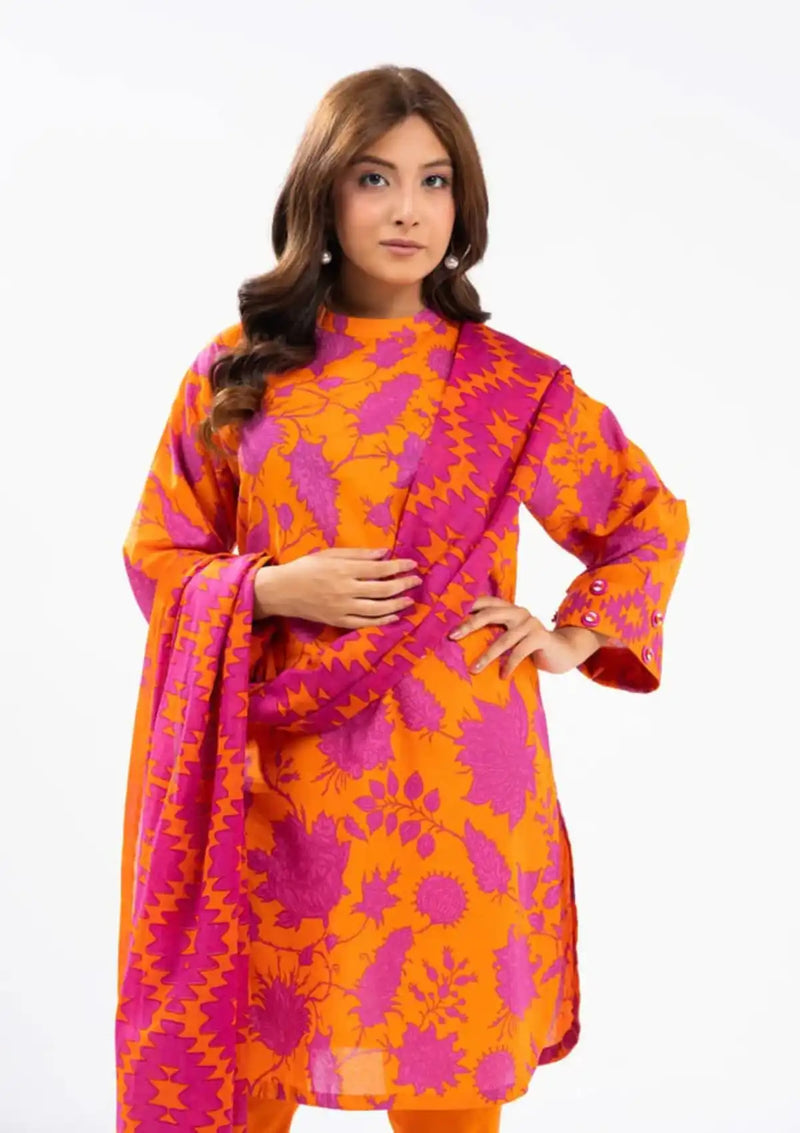 Al Karam Winter'24 Vol-01 3Pc FW-37-24-Orange