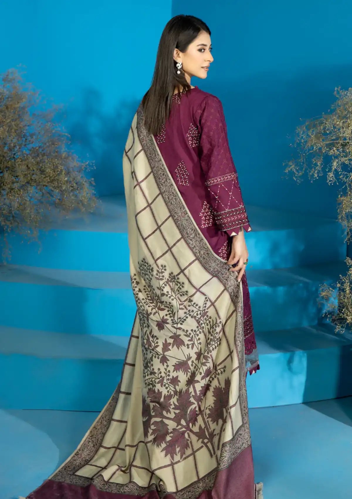 Marjjan Wool Shawl'24 MDS-68 RED
