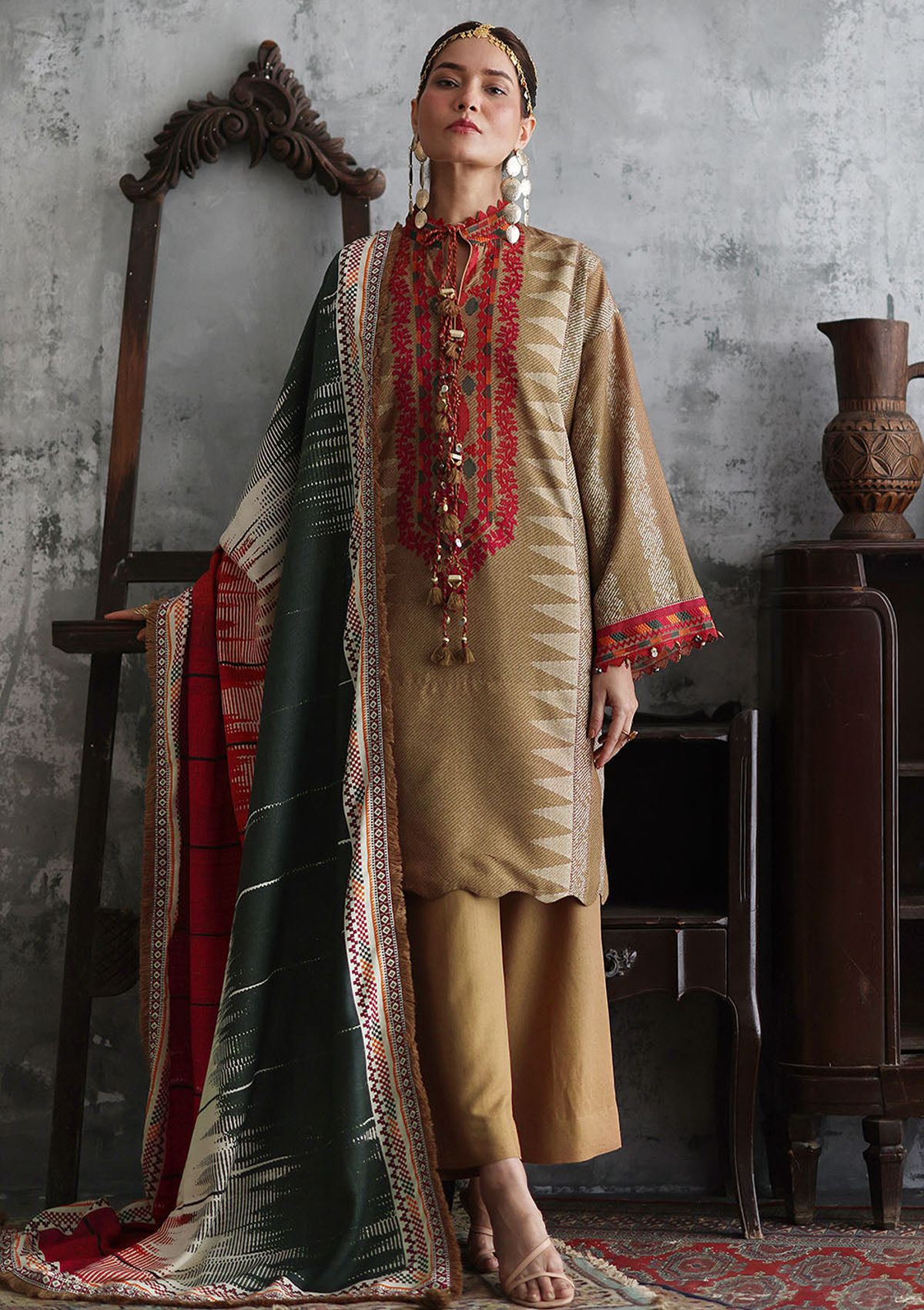 Gul Ahmed Emb Printed Karandi'26 AY-62015