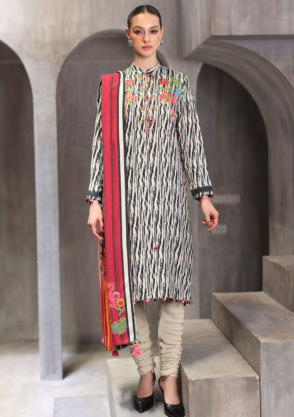 Gul Ahmed Emb Printed Karandi'26 AY-62010
