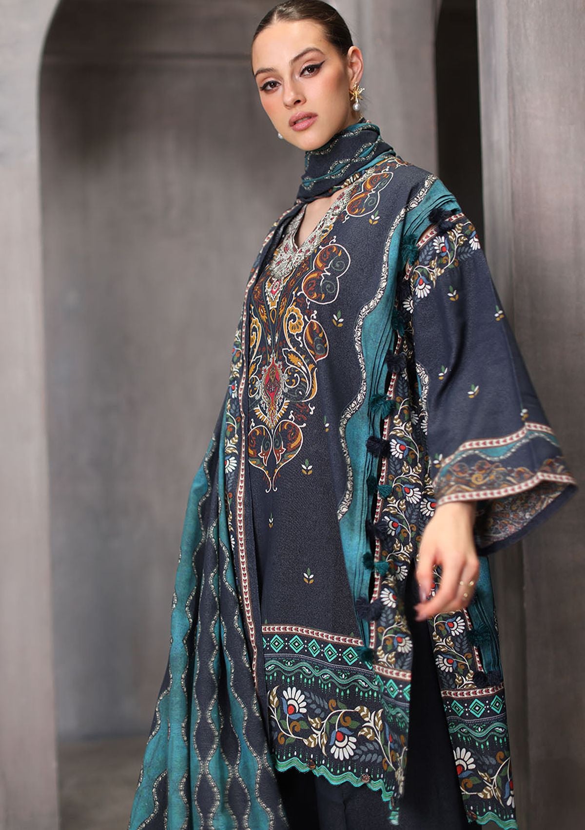Gul Ahmed Printed Karandi'26 AY-62023