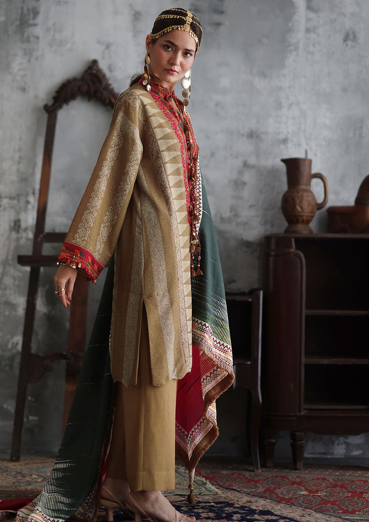 Gul Ahmed Emb Printed Karandi'26 AY-62015