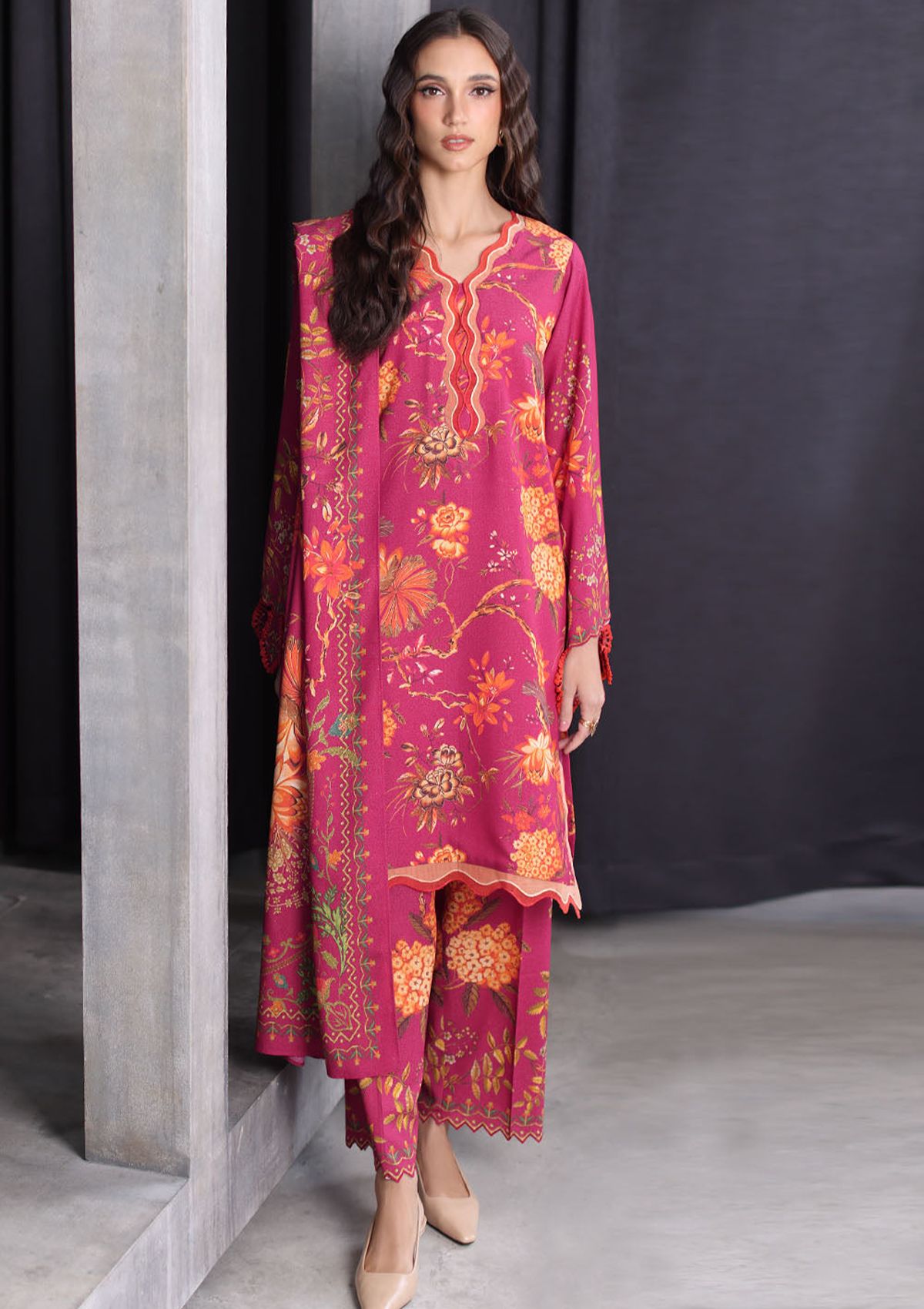 Gul Ahmed Printed Karandi'26 AY-62025